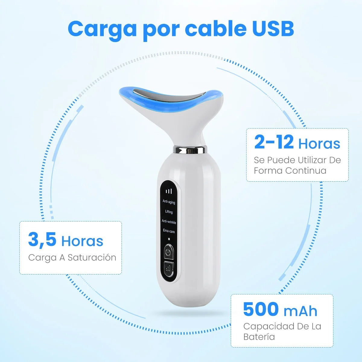 ThermaGlow Pro™ | Masajeador Facial Térmico con Vibración