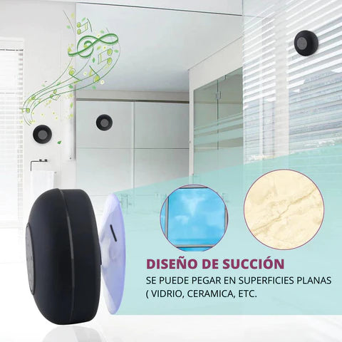 Parlante Bluetooth para Ducha | Resistente al Agua con Manos Libres