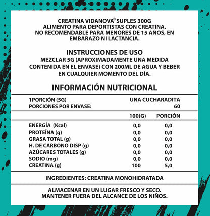 Creatina Monohidratada Micronizada 300g | 200 Mesh