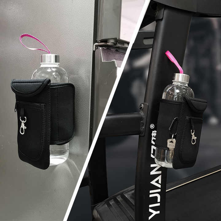 Bolsillo Magnético para Gym | Organizador para Botella, Celular y Accesorios