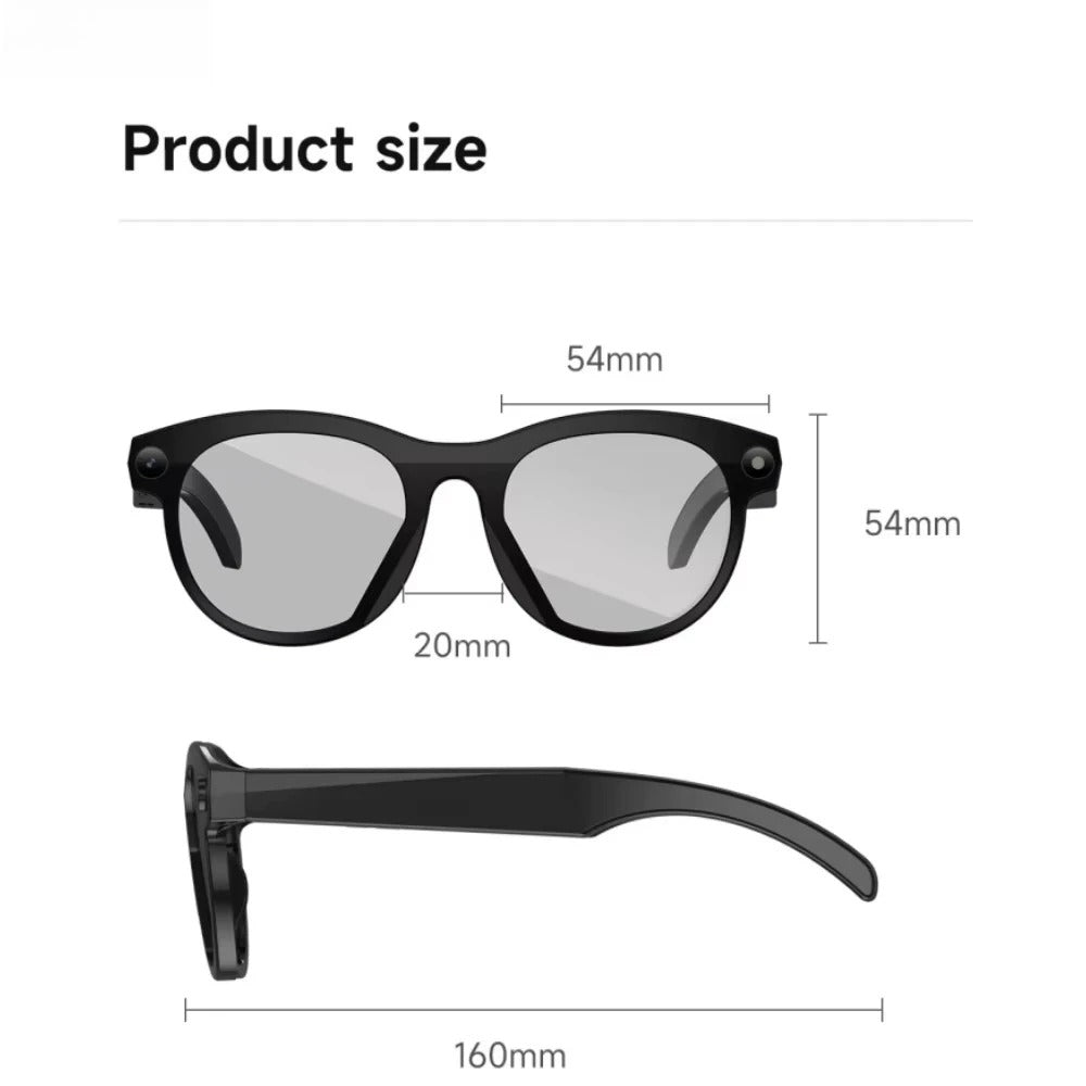 VisionAI Smart Glasses™ | Gafas Inteligentes con Cámara, Traducción IA y Bluetooth