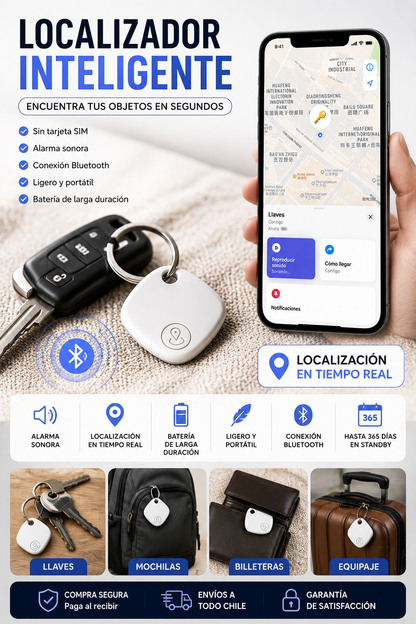 Localizador Inteligente Find My para iPhone | Rastreador de Objetos