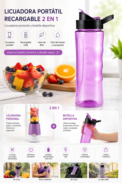 BlendPro™ 2 en 1 | Licuadora & Batidora de Alta Potencia
