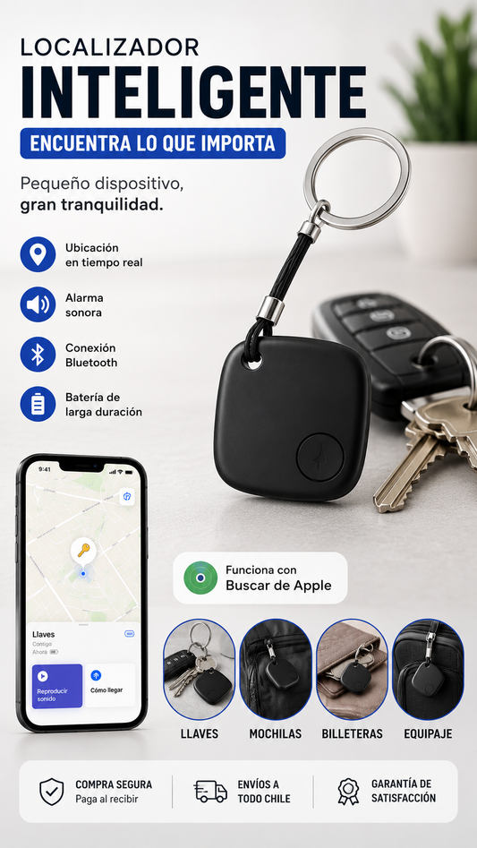 Localizador Inteligente Find My para iPhone | Rastreador de Objetos
