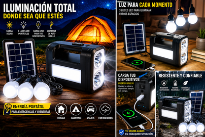 Linterna de Emergencia (Carga Solar)