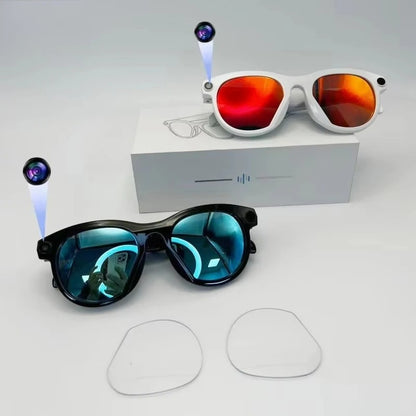 VisionAI Smart Glasses™ | Gafas Inteligentes con Cámara, Traducción IA y Bluetooth
