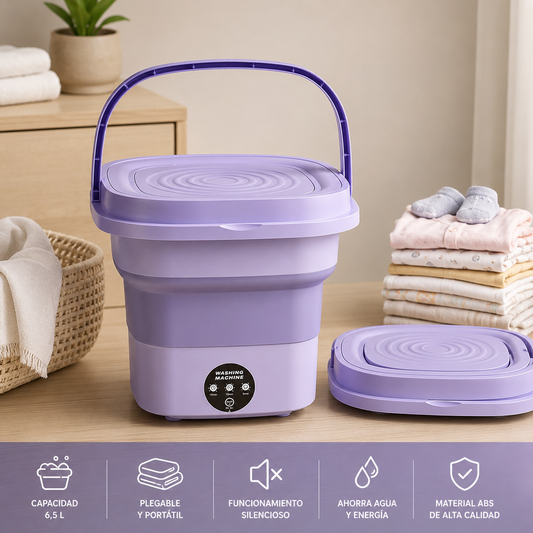 Lavadora Portátil Plegable 6,5L