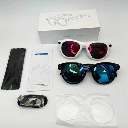 VisionAI Smart Glasses™ | Gafas Inteligentes con Cámara, Traducción IA y Bluetooth